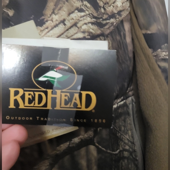 NWT Men's Readhead Mossly Oak Camouflage Windproof Zip Up Sweater Jacket - Picture 8 of 8